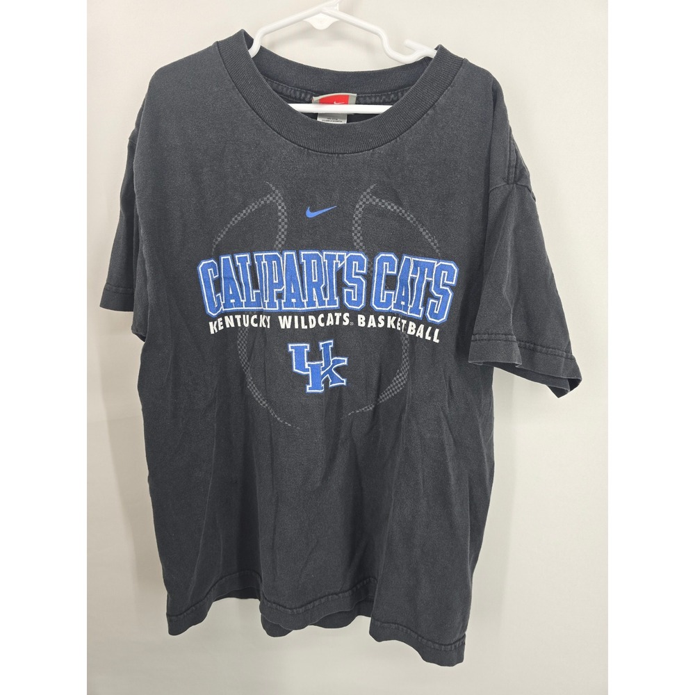 Vintage Nike Kentucky WildcatsCalipari's CatsBasketball TShirt Mens Medium Black